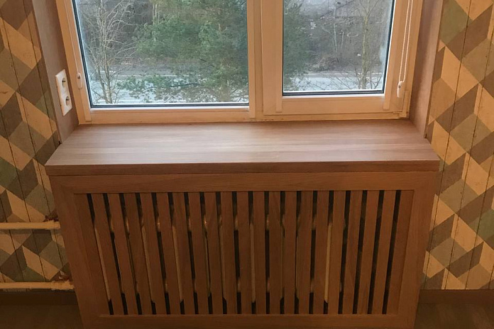 Комплексное оформление окна и радиатора (1). Работы компании РСК Интерьер.